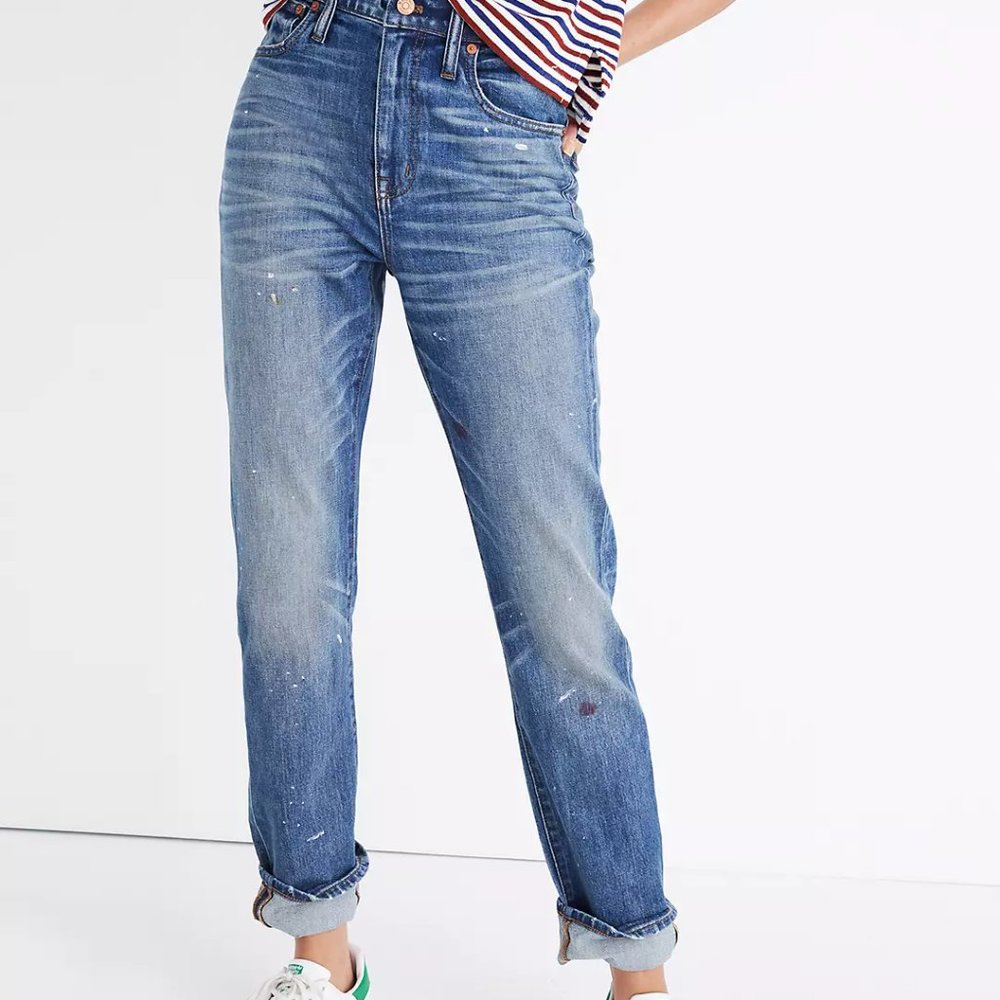 Madewell High Rise Slim Boyjean: Painter Edition